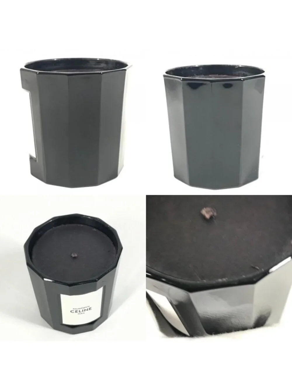Celine Miscellaneous Goods Candle Set Pottery Black